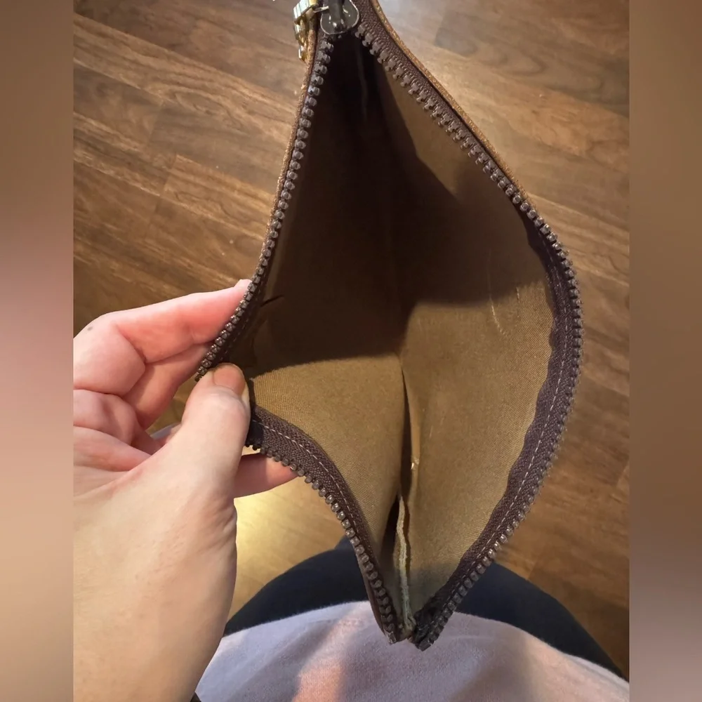 Gucci Plus Authentic Coated Canvas Monogram Pouch